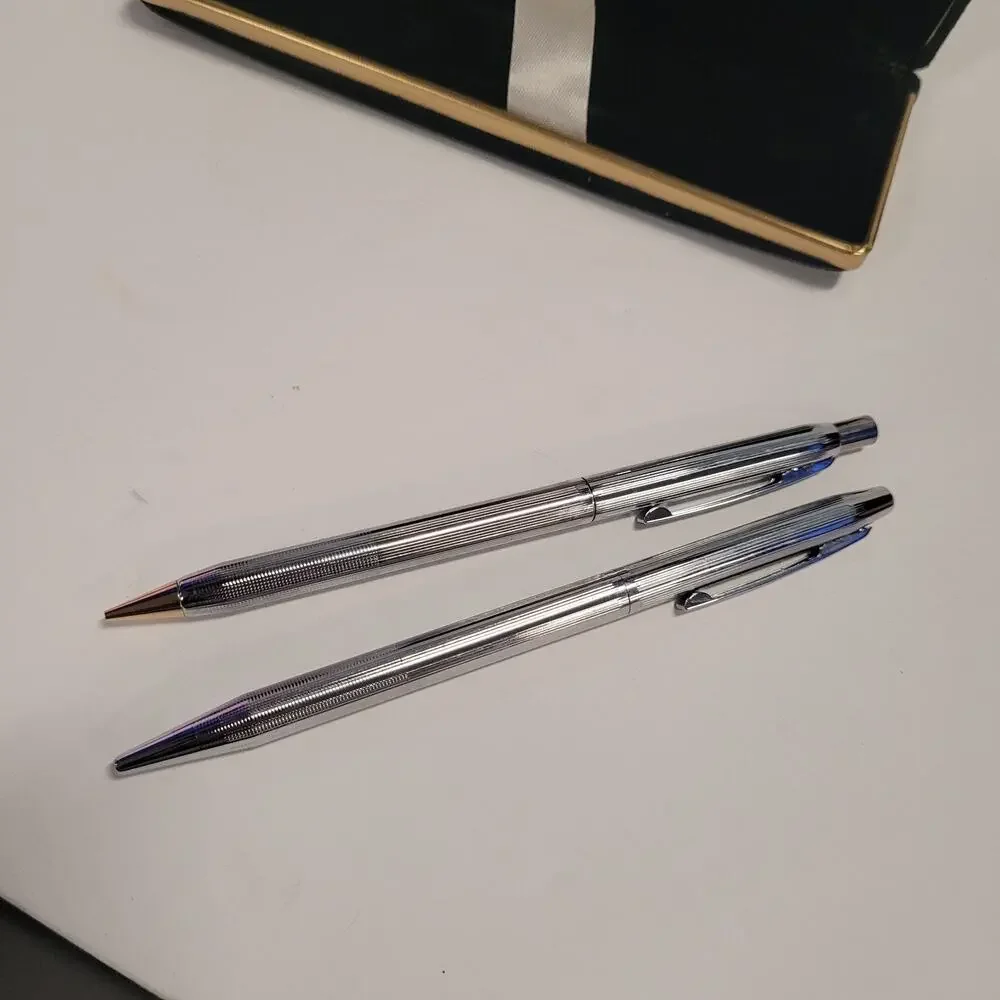 Vintage Centennial Mechanical Pencil / Pencil Set Silver Tone w/Box